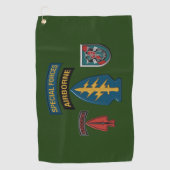 20e Speciale Forces Group Gepersonaliseerd Ontwerp Golfhanddoek (Voorkant)