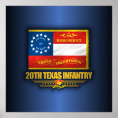 20e Texas Infantry Poster (Voorkant)
