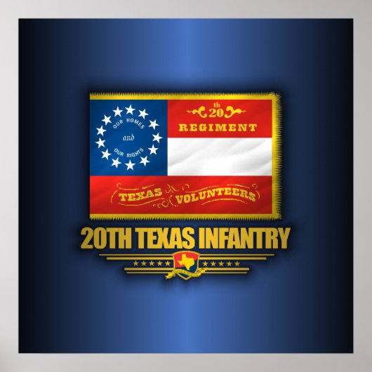 20e Texas Infantry Poster (Voorkant)