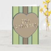 20e trouwdag kaart (Gele Bloem)