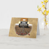 20e trouwdag kaart (Gele Bloem)