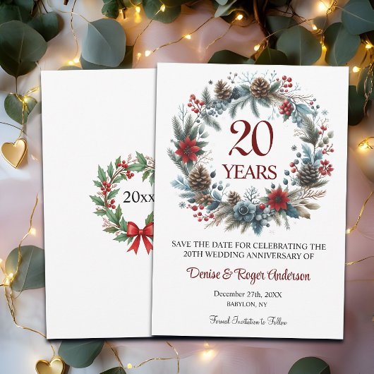 20e trouwjubileum winter save the date