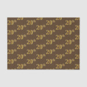 20e (twintigste) gebeurtenis bruin, Faux Gold Tissuepapier (Voorkant)