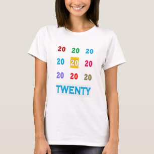 20e twintigste xx geboorte Jubileum ELEGANT Gif T-shirt