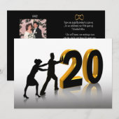 20e uitnodiging van de partij van de Jubileum (Voorkant / Achterkant)