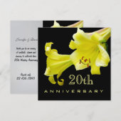 20e uitnodiging voor een Jubileum voor weddenschap (Voorkant / Achterkant)