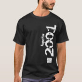 20e Verjaardag 2001 Naam Legends  Distressed T-shirt (Voorkant)