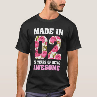 20e verjaardag 20 jaar Geweldige geboren novem T-shirt