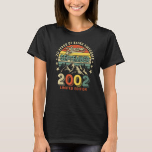 20e verjaardag 20 jaar Geweldige sinds september 2 T-shirt
