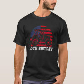 20e verjaardag 20 jaar US Flag Tractor Driver T-shirt (Voorkant)
