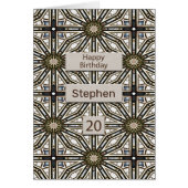 20e verjaardag Abstract Mandala Design (Voorkant)