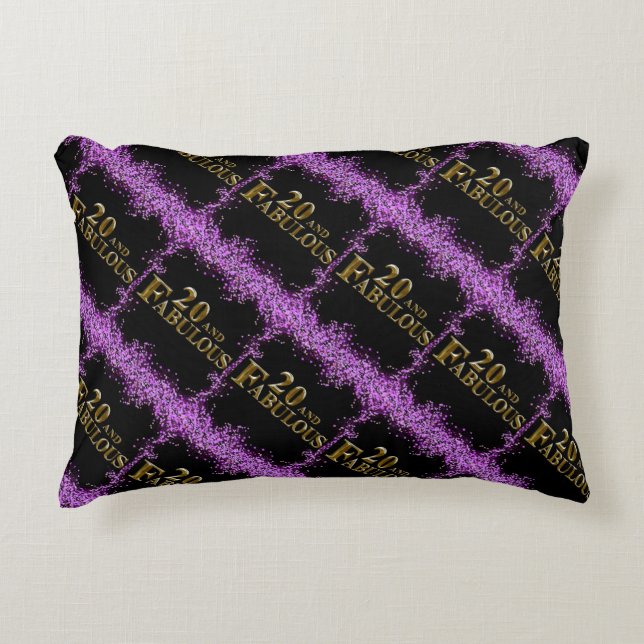 20e verjaardag accent kussen (Voorkant)