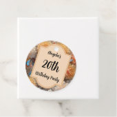 20e verjaardag bedankjes labels (In situ)