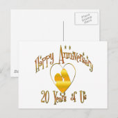 20e. Verjaardag Briefkaart (Voorkant / Achterkant)