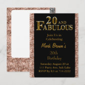 20e verjaardag briefkaart (Voorkant / Achterkant)