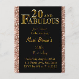 20e verjaardag  briefkaart