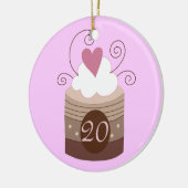 20e verjaardag cadeauideeën voor haar keramisch ornament (Links)