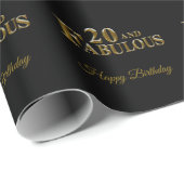20e verjaardag cadeaupapier (Rol Hoek)