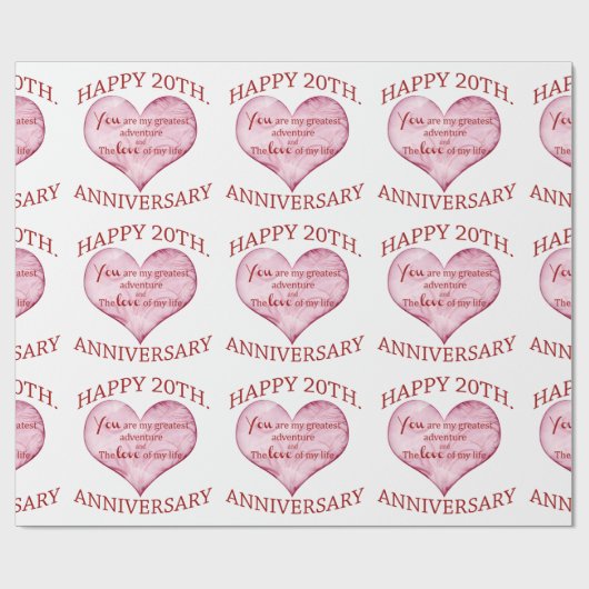 20e. Verjaardag Cadeaupapier (Vlak)