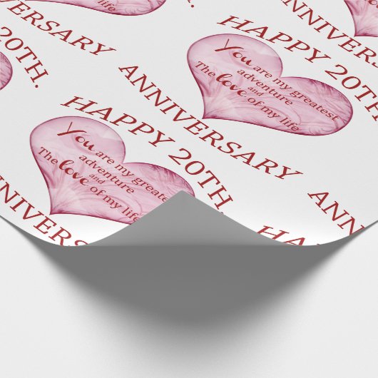 20e. Verjaardag Cadeaupapier (Hoek)