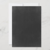 20e verjaardag - Chalkboard Black White Kaart (Achterkant)