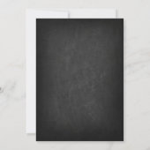 20e verjaardag - Chalkboard Gold Kaart (Achterkant)