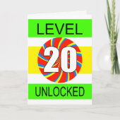20e verjaardag computergamer kaart (Voorkant)