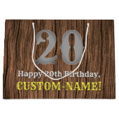 20e verjaardag: Country Western geïnspireerd uiter Groot Cadeauzakje (Voorkant)