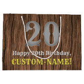 20e verjaardag: Country Western geïnspireerd uiter Groot Cadeauzakje (Achterkant)