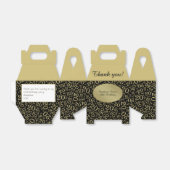 20e verjaardag dank u nummer patroon goud / zwart bedankdoosjes (Uitgevouwen)