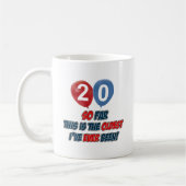 20e verjaardag design koffiemok (Links)