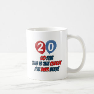 20e verjaardag design koffiemok