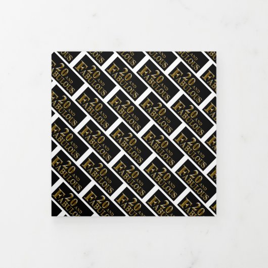 20e verjaardag drieluik wenskaart (Cover)