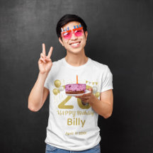 20e verjaardag foto naam gepersonaliseerd