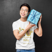 20e verjaardag foto naam gepersonaliseerd t-shirt