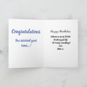 20e Verjaardag Fotocollage Brother Uniek Aangepast Kaart (Binnen)