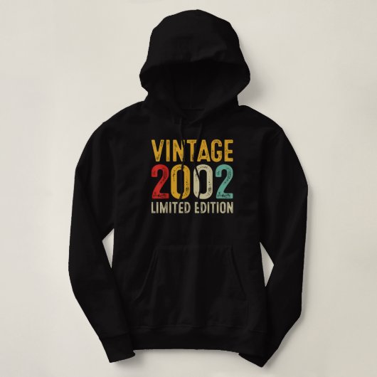 20e verjaardag Gift 20 jaar oude  limiet 2002 Hoodie (Design voorkant)
