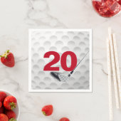20e verjaardag golfbal servet (Insitu)