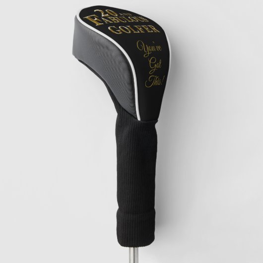 20e verjaardag golfheadcover (Schuin)