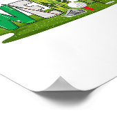 20e verjaardag golfthema 20 jaar oude Kinder sport Poster (Hoek)