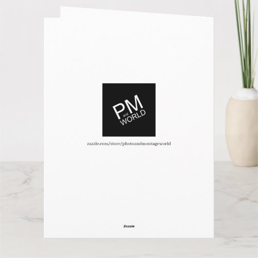 20e verjaardag Happy 20 tekst en foto sjabloon (Achterkant)