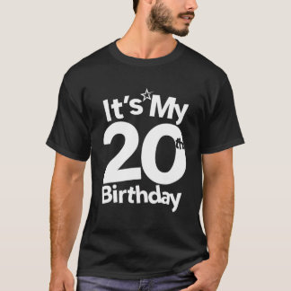 20e verjaardag Het is mijn 20e verjaardag 20 jaar  T-shirt