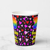 20e verjaardag: Het liefhebbende Kunstpatroon, Reg Papieren Bekers (Rechts)