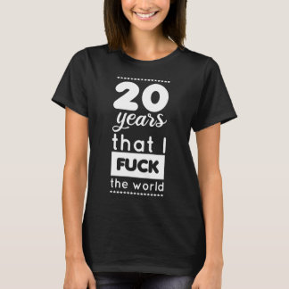 20e verjaardag humor t-shirt