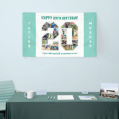 20e verjaardag Jubileum nummer 20 fotocollage Spandoek (Beurs)