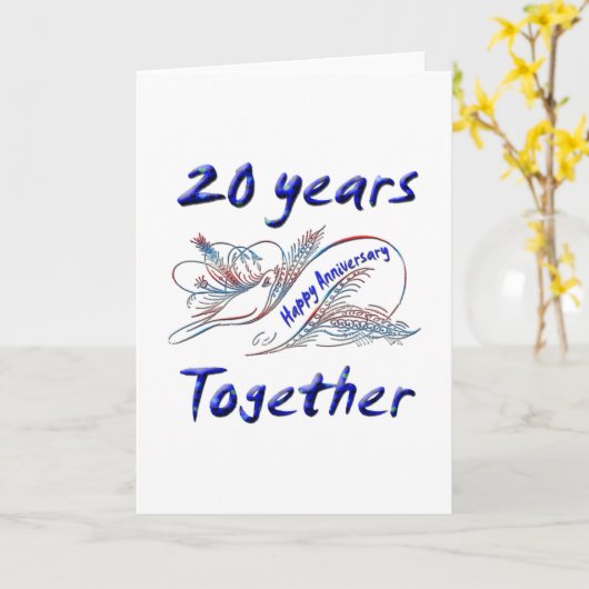 20e. Verjaardag Kaart (Gele Bloem)