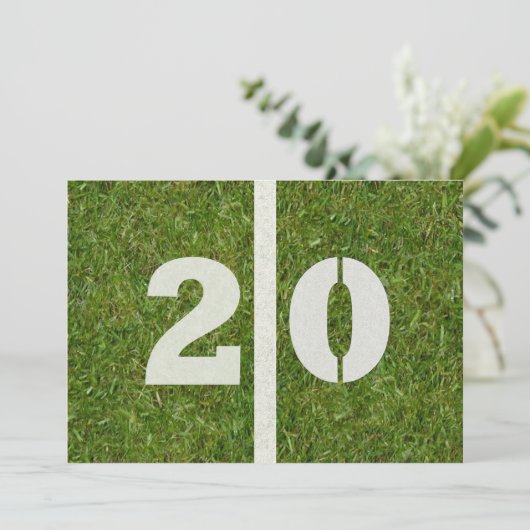 20e verjaardag! kaart (Staand voorkant)