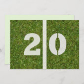 20e verjaardag! kaart (Voorkant / Achterkant)