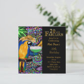 20e verjaardag kaart (Staand voorkant)