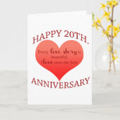 20e. Verjaardag Kaart (Gele Bloem)